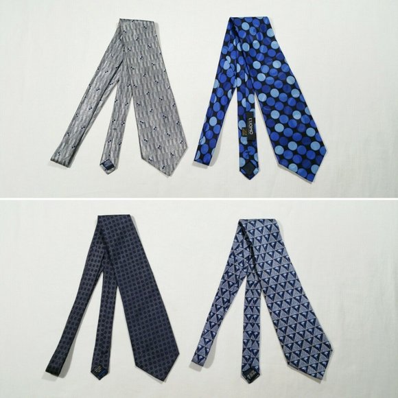 vintage Lanvin Ties for Men - Vestiaire Collective Lot of 8 Ties Lanvin Bolgheri Haggar 4283E1M